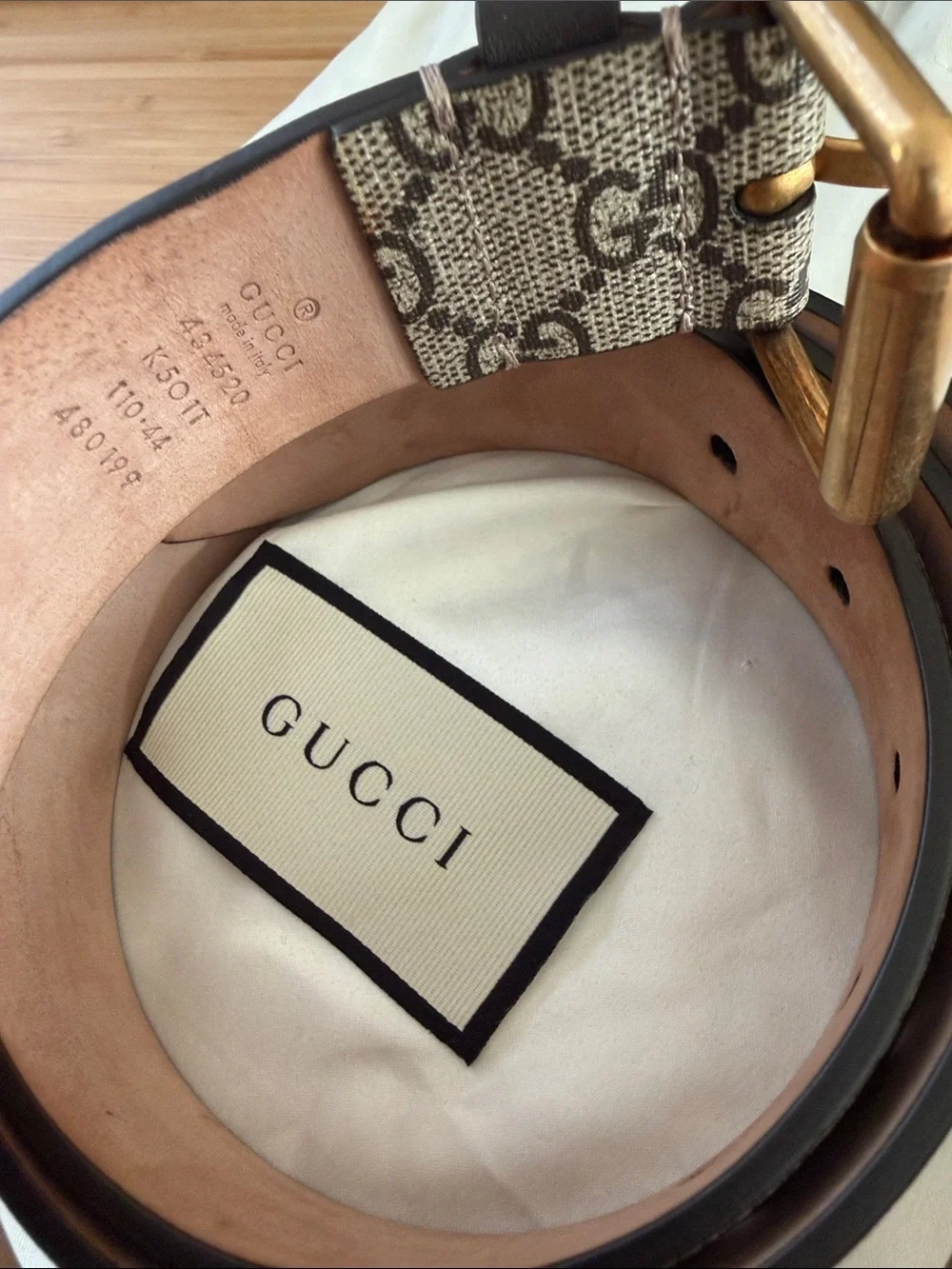 Gucci designer belt